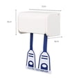 thumbnail image 2 of 2 soportes de pared antipolvo para cepillos de dientes eléctricos de 2 cabezales, autoadhesivos, organizador de baño, estante de almacenamiento (blanco), 2 of 6