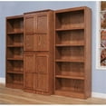 thumbnail image 2 of Bowery Hill Wood Dry Oak Bookcase Wall Rectangular Adjustable Shelves 72" Unassembled, 2 of 7