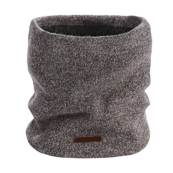 Ediodpoh Winter Warm Double Layer Neck Gaiter Unisex Knitted Snood for Adults Outdoor Cold Weather Protection Khaki