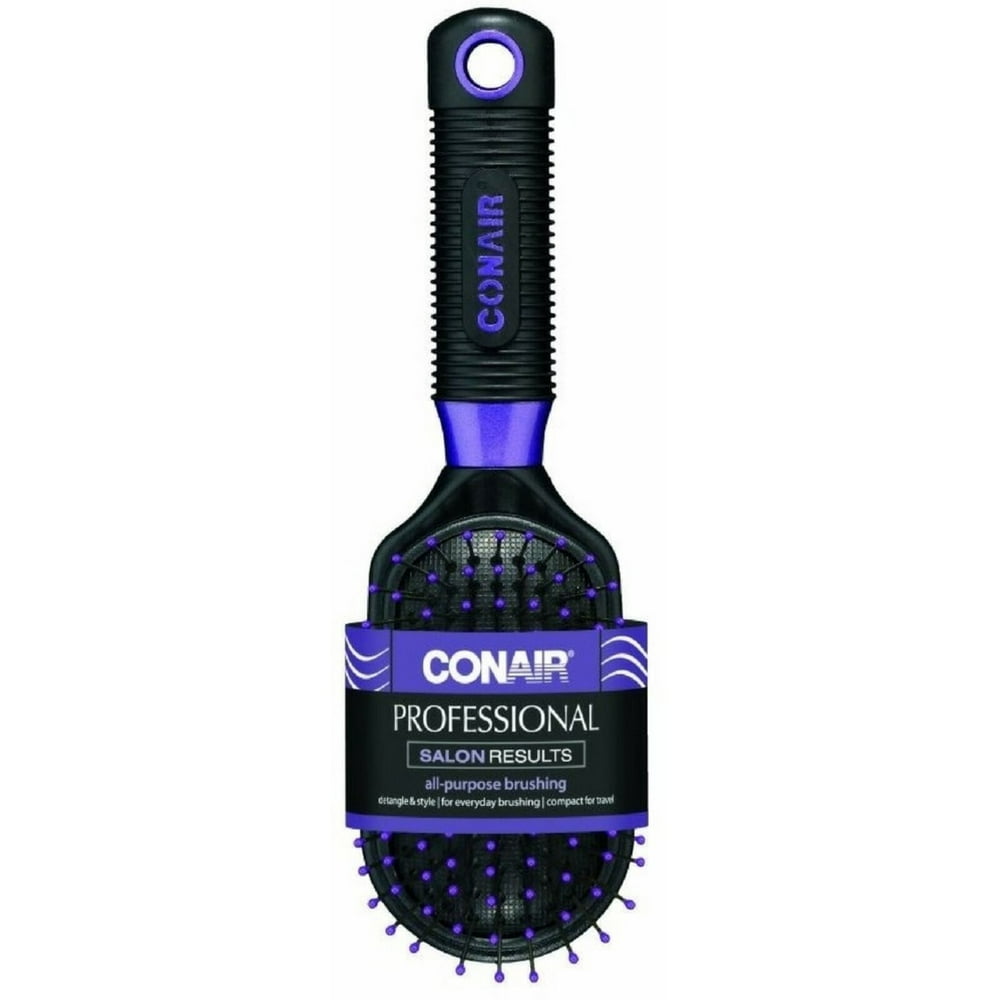 Conair Pro Hair Brush, Cushion, Purse Size 1 ea (Pack of 9) Walmart