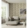 thumbnail image 3 of Stacy Garcia Home Tan Stripe Block Geometric Peel and Stick Wallpaper - 20.5 in. W. x 18 ft. L. Roll, 3 of 6