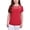 red, variant on NY Collection Womens Crepe Knit Basic T-Shirt, Red, Petite, PL