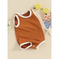 thumbnail image 3 of Bagilaanoe Newborn Baby Girl Boy Rompers Sleeveless Bodysuits 3M 6M 9M Infant Casual One Piece Short Jumpsuit, 3 of 8