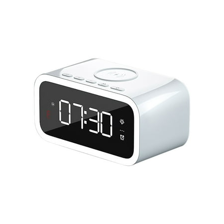 

hoksml Christmas Clearance Deals Desktop Bedroom Mobile Phone Wireless Charger Smart Alarm Clock Bedside Night Light New 15W Wireless Charger