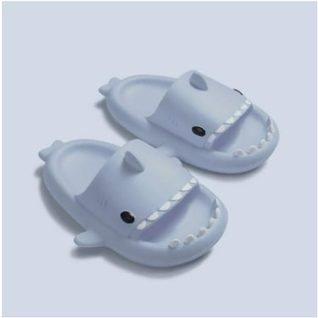

Eyicmarn Cute Shark Slippers Non-Slip Shark s Mouth Open Slippers Summer Sole Sandals Casual Beach Shoes