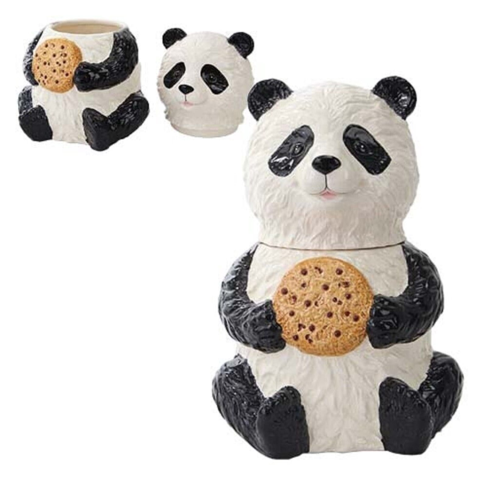 Pacific Trading Chinese Panda Cookie Jar Ceramic Cute Kitchen Accessory