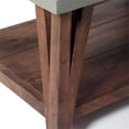 thumbnail image 3 of Alaterre Furniture Brookside 40" Wood with Gray Concrete-Coating Entryway Bench, 3 of 6