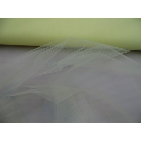 Nylon Tulle Sheer Fabric Ivory 54 inch wide DD310
