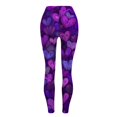 thumbnail image 3 of Fgvctg Romantic Valentines Day Leggings for Women Yoga High Waisted Full Length Stretch Workout Leggings Cute Love Heart Print Comfy Outfit Thermal Yoga pants Joggers Clothing Dark Purple XL, 3 of 6
