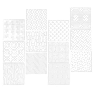 Plastic Stencil Art Templates Drafting Ruler, with Various Cut Out Designs  for Art and Craft Projects, Artistic Drawing, Tracing, Painting 