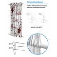thumbnail image 3 of Wooden Grain Blackout Curtains, French Door Curtains for Door Window, Red Country Texas Star Branches Berry Privacy Drapery for Patio/Sidelight Doors, 1 Panel with Tieback, 54 x 40 Inches, 3 of 6
