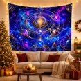 thumbnail image 3 of Golden Orrery in Nebula Sky Mystical Fantasy Style for Space Lovers Celestial Wall Decor Housewarming Gift Tapestry Wall Hanging for Bedroom, Study Room and Office, 3 of 7