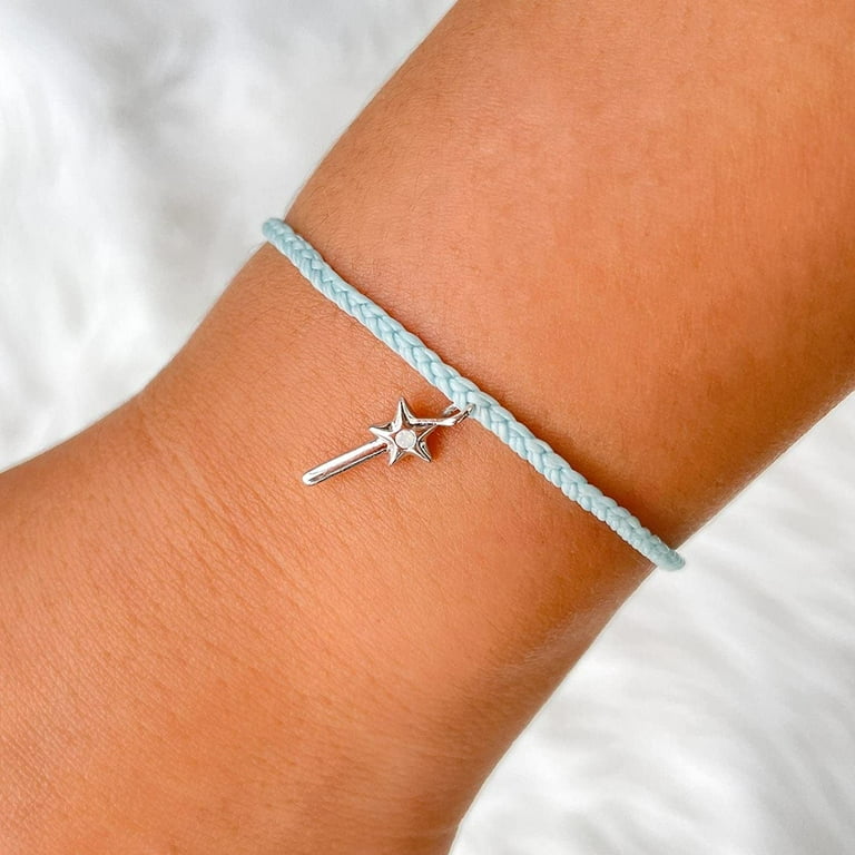 Pura Vida Silver Or Rose Gold Opal Bracelet – Adjustable Waterproof Bracelet With Brand Charm