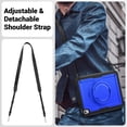thumbnail image 6 of FJLBDE Case for iPad (A16) 11th Gen 2025/ iPad 10th Gen 10.9 Inch 2022 with 360 Rotating Stand, Shoulder Strap, Heavy Duty Shockproof Cover, Deep Blue, 6 of 7