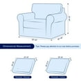 thumbnail image 3 of Ensembles de Housses de Canapé 2024 7 Pcs Housse de Canapé Extensible Housses de Coussin de Dossier (Canapé Vin), 3 of 6