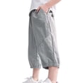 thumbnail image 1 of Odeerbi 6-15 Años Niños Verano Ice Silk Capris Entrenamiento Deportes Bermudas Casual Transpirable Secado Rápido Pantalones Cortos, 1 of 9
