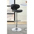 thumbnail image 2 of Newboti Furniture Black and Chrome Adjustable Bar Stool (Set of 2) 77443, 2 of 6