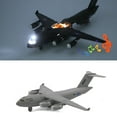 thumbnail image 3 of 1/32 C17 Transport Plane Pull Back Music LED Model Table Decor Kids Toy Gift, 3 of 10
