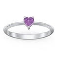 thumbnail image 2 of Heart Birthstone Ring - Amethyst (February), 2 of 6
