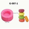 thumbnail image 2 of 3D Macaron Silicone Mold - Handmade Soap, Light Clay, Hamburger Candle - 1pc Decorative Baking Tool, 2 of 6