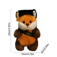 thumbnail image 3 of JMKQLZ 20cm Fluffy Fox Graduation Stuffed Animal Doctorate Bachelor Panda Plush Toys in Cap Gown Wearing Ribbons Doll Simulation Souvenir Gifts 2025 Graduation Gifts, 3 of 7