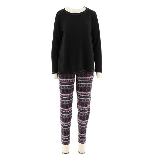 cuddl duds regular fleecewear stretch jogger pajama set