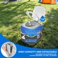 thumbnail image 4 of DEXTRUS Portable RV Toilet with Hand Sprayer ,5.8 Gallon Portable Toilet for Camping with Level Indicator, 4 of 9