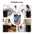 thumbnail image 4 of DouZhe 50L Rectangular Laundry Basket, Patriotic American Star Stripes Prints Waterproof Foldable Laundry Hamper with Aluminum Handles, 4 of 6