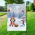 thumbnail image 3 of Hello Winter Havanese Football Snowman Welcome Snowy Morning Garden Flag 12x18in Double Sided Havanese Dog Lover Gifts Idea Outdoor Decor - 01012, 3 of 5