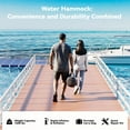 thumbnail image 4 of Danrelax 8FT Double-Ring Sunchill Round Inflatable Float Ring for Adults, Heavy Duty Hammock Pool Lounger with Pump, for Lake, Ocean & Pool, 4 of 9