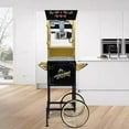 thumbnail image 5 of 12oz Popcorn Machine Cart, Popcorn Cart with Wheels, Vintage Popcorn Machine with Stainless Steel Kettle, Movie Theater Style Popcorn Machine for Party, Black,, 5 of 10