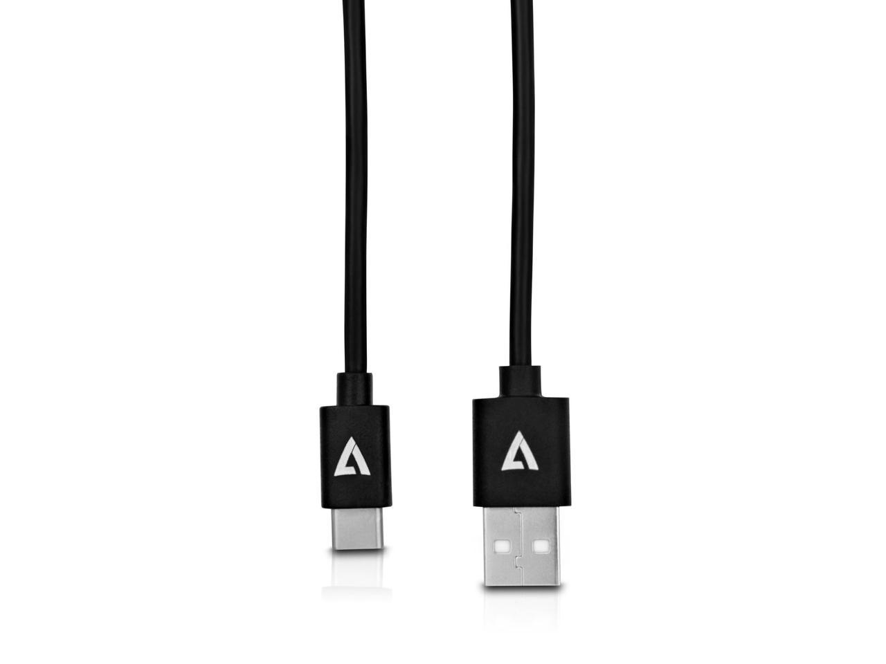 V7-CABLES V7U2AC-2M-BLK-1E 6.6FT BLK USB2 A TO USB-C CABLE - image 2 of 7