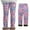 04Pink, variant on Hicidod Fleece Lined Leggings Girls Printed Thick Thermal Tights For Girls Warm Ankle Length High Waist Basic Fall Winter Pants
