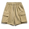 thumbnail image 2 of Shorts de Randonnée Légers pour Hommes Shorts pour Homme Shorts d'Été pour Hommes Shorts d'Entraînement pour Hommes Short pour Homme Short Décontracté pour Hommes (Kaki, TG), 2 of 5