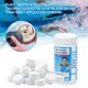 thumbnail image 5 of Tabletas de limpieza de piscinas Kit de aplicador con dispensador de Ehuebsd cloro efervescente desinfectante con jaula de cloro 100 piezas 100g, 5 of 9