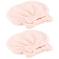 thumbnail image 4 of Gorro para cabello seco Jadeshay 2 uds Gorro de baño envuelto con toalla de Lana coralina, 4 of 8
