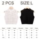 thumbnail image 2 of Señoras De Encaje De Cuello Alto Cuello Falso Media Blusa Cuello Elegante Sin Mangas Jersey Ropa Interior Cuello Falso, 2 of 6