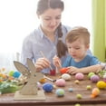 AaSFJEG Decor 2025 Party Easter Wooden Bunny Cutouts Unfinished Wooden