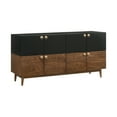 thumbnail image 3 of Armen Living Amigo 4-Door Modern Veneer and Wood Buffet in Brown/Black, 3 of 6