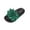 Green, variant on Flat Sandals Women Flower Decoration Solid Color Open Toe Dressy Comfortable Walking Lightweight Summer Cute Sandals