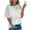 Gray, variant on Kaemgyyd Women's Tie Dye Shirt Casual Loose Half Sleeve Round Neck Tees Clothes Plus Size Fashion Summer Tops