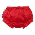 thumbnail image 2 of Jowowha Newborn Baby Girl Christmas Ruffle Bloomer Shorts Polka Dots Elastic Waistband Diaper Cover Briefs Red XL/80, 2 of 6