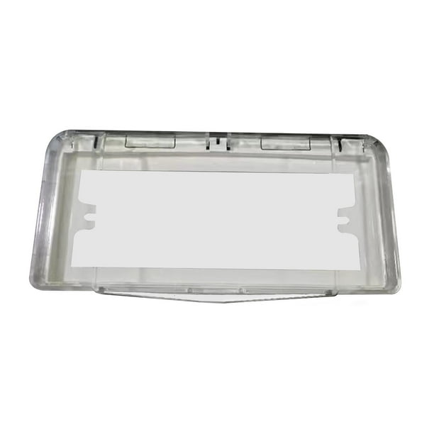 Cubierta de toma de corriente de interruptor a prueba de polvo, placa de toma de pared, panel protector de caja de interruptores Borrar estilo C