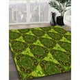 thumbnail image 2 of Ahgly Company Indoor Round Patterned Dark Forest Green Area Rugs, 7' Round, 2 of 6