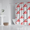 thumbnail image 3 of Cute Funny Lobster Ocean Theme Shower Curtain - Vintage Nautical Beach Waterproof Bath Curtain, Fade-Resistant Machine Washable Polyester, 84x72 Inch with 12 Metal Hooks for Easy Installation, 3 of 3