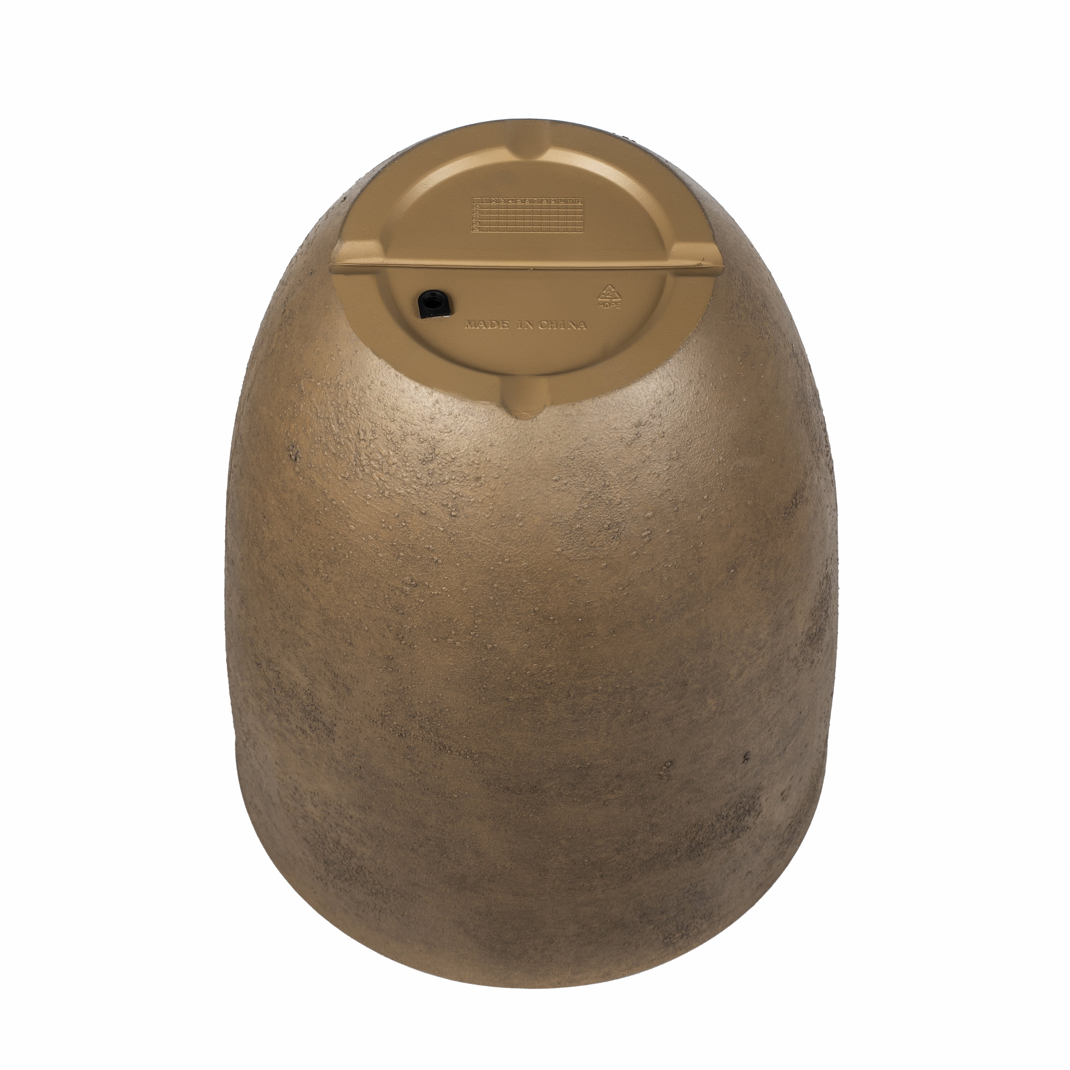 Better Homes & Gardens 18 inch Tall Planter Terra Plant Pot, Volcanic Finish Design with Drainage Hole