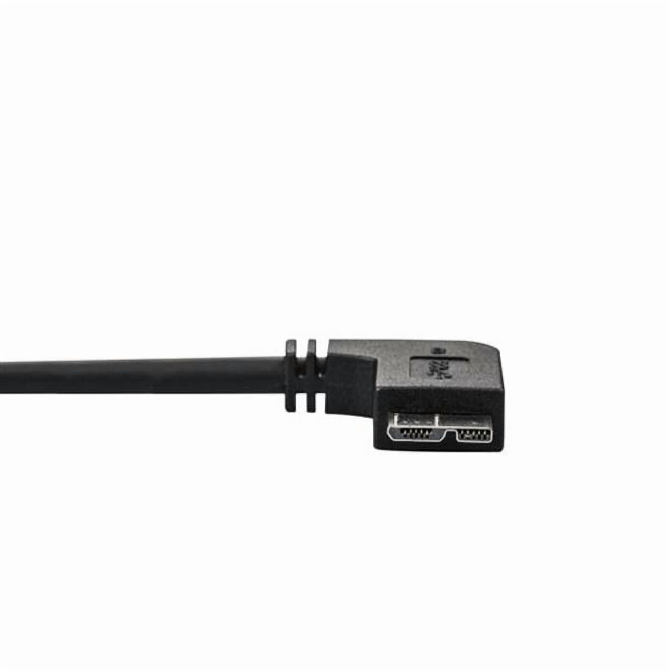 StarTech 1m (3ft) Slim Micro USB 3.0 Cable - Left-Angle Micro-USB