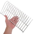 thumbnail image 4 of Vinyl Record Stand Storage Holder, Vinyl Record Drying Rack, Vinyl Records Drying Table Record Stand Stainless for 15 pcs Records, 10.7x4.3x5.2", 4 of 6