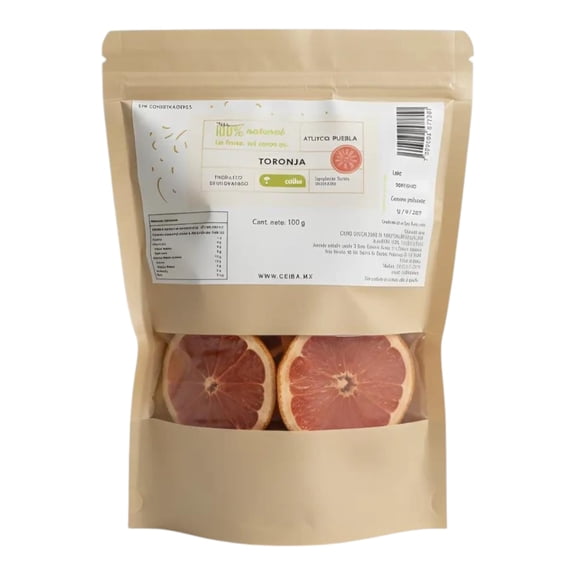 Toronja deshidratada 100 g Ceiba Alimentos fruta premium