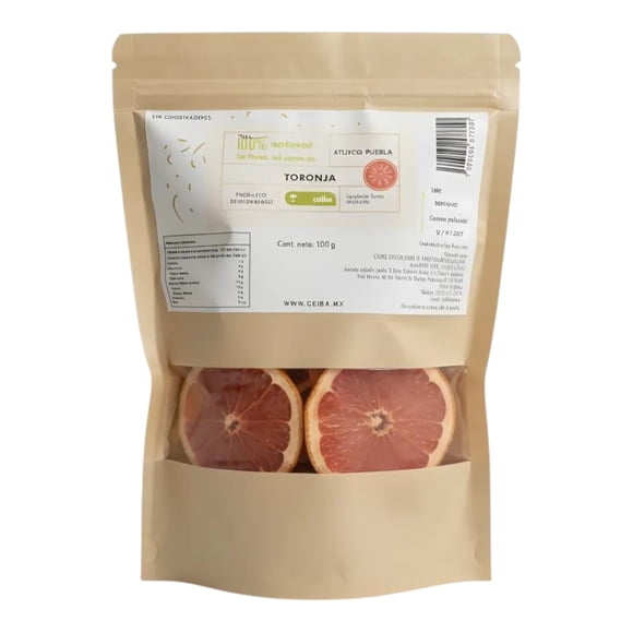 Toronja deshidratada 100 g Ceiba Alimentos fruta premium